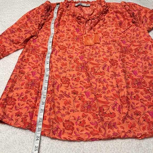 Vineyard Vines Ladies Floral Ruffle Popover, EUC (Wore Once), Size XS - Picture 7 of 10
